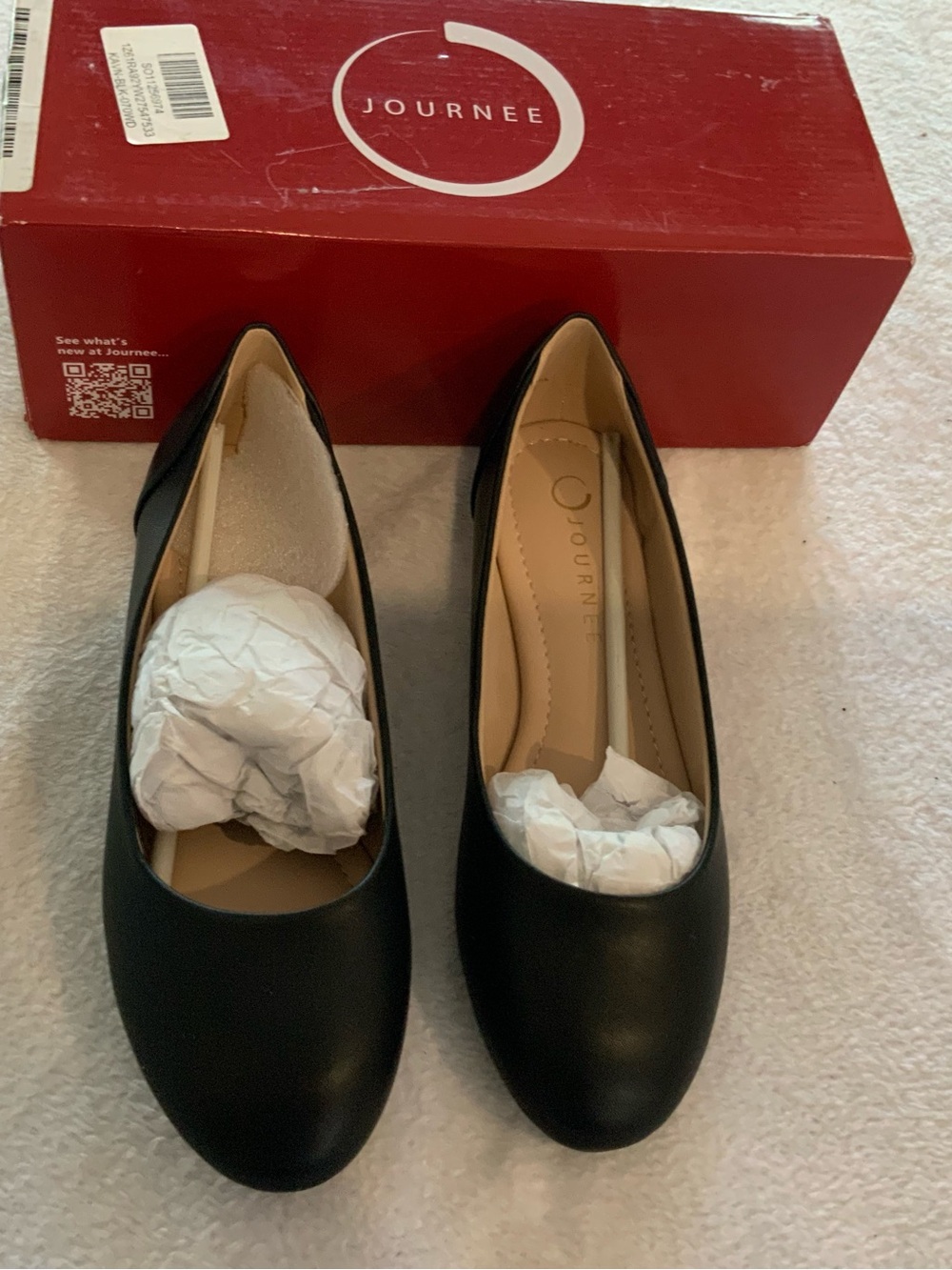 Collection Women’s Black Classic Ballet Flats journey new size 7w. SKU 3127